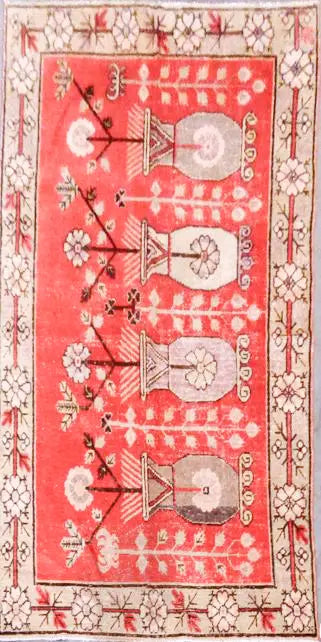 Afghani Khotan Rug 8'2" x 4'7" zandirugs